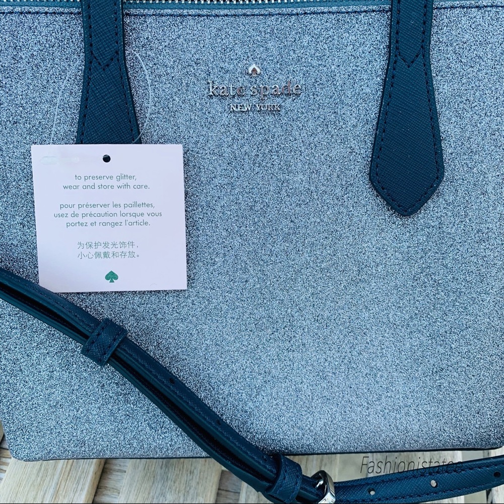 Kate spade Small Joeley Satchel glitter BRAND NEW - Picture 4 of 8